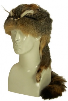 F&T Northern Classics Mountain Man Grey Fox Fur Hat