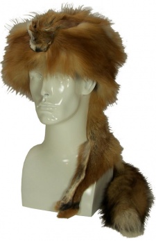 F&T Northern Classics Mountain Man Red Fox Fur Hat