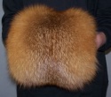 F&T Northern Classics Red Fox Fur Hand Muffs