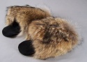 F&T Northern Classics Coyote Fur Slippers