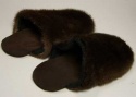 F&T Northern Classics Otter Fur Slippers