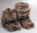 F&T Northern Classics Raccoon Fur Booties