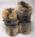 F&T Northern Classics Grey Fox Fur Booties