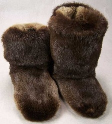 F&T Northern Classics Otter Fur Booties