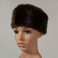 F&T Northern Classics Pillbox Style Otter Fur Hat