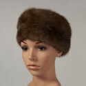 F&T Northern Classics Pillbox Style Wild Mink Fur Hat