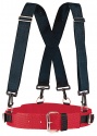 2" Red Nylon Coon Hunter's Belt/Suspenders Combo