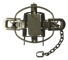 #3 Montgomery Dogless Coil Spring Trap (4 Coiled/Forged Offset Jaws)