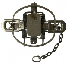 #4 Montgomery Dogless Coil Spring Trap (4 Coiled/Forged Offset Jaws)