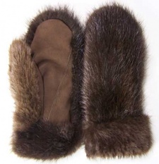 F&T Northern Classics Women's Beaver Fur Mittens