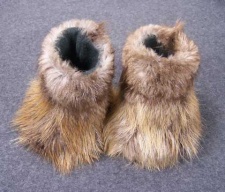 F&T Northern Classics Beaver Fur Baby Booties
