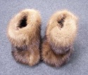 F&T Northern Classics Wild Mink Fur Baby Booties