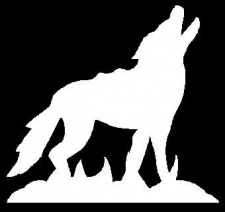 Howling Coyote Decal