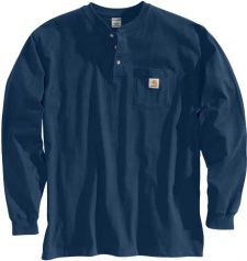 Carhartt Heavyweight Long Sleeve Henley Pocket T-Shirt