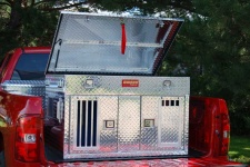 Owens Hunter Series Double Compartment Dog Box w/Top Storage and Standard Vents