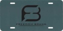 Freedom Brand Logo License Plate