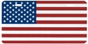 American Flag License Plate