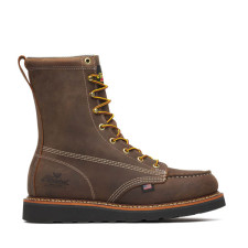 Thorogood American Heritage 8" Moc Toe Plain Toe Wedge Sole Work Boots