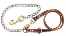 Leather & Chain Tree Tie Leads (3/4" x 60")